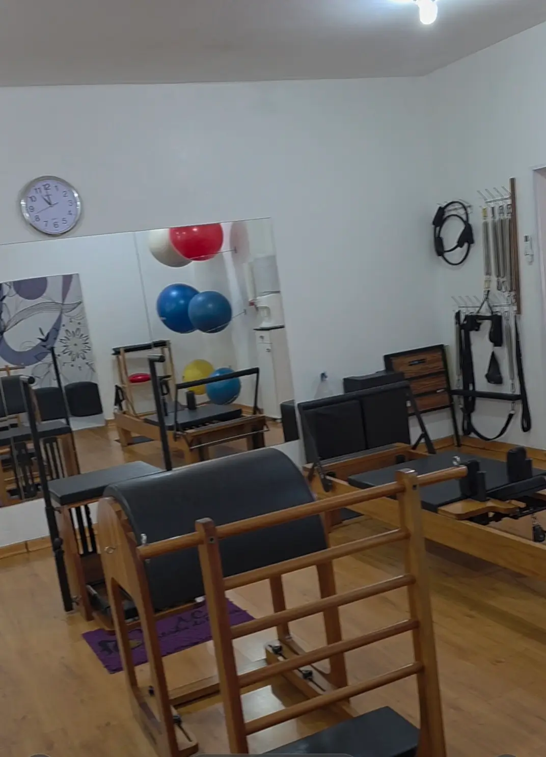 Recepção do estúdio AC Pilates e Fisioterapia